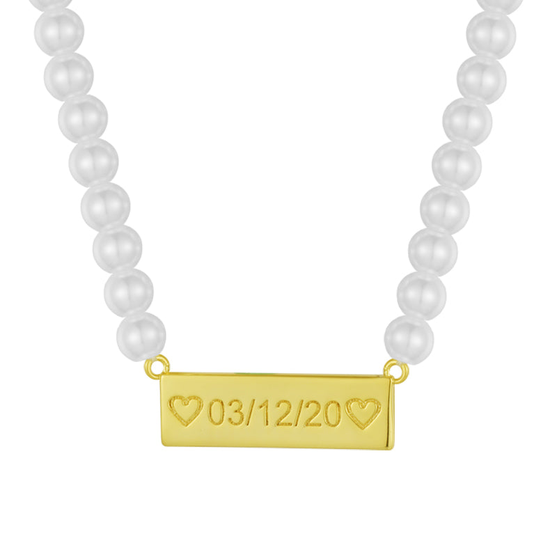 Custom/Personalized Pearl Necklace