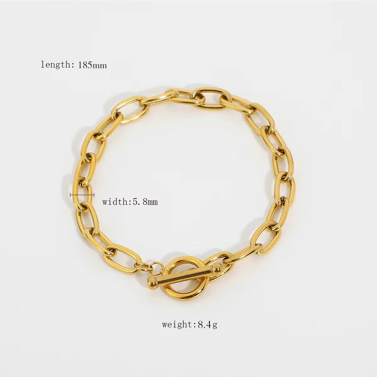 Retro Mesh Belt Titanium Gold Plated Wide Bracelet 18K Gold Plated Stainless Steel Link Chain Bracelet Cuban Chain Bracelets