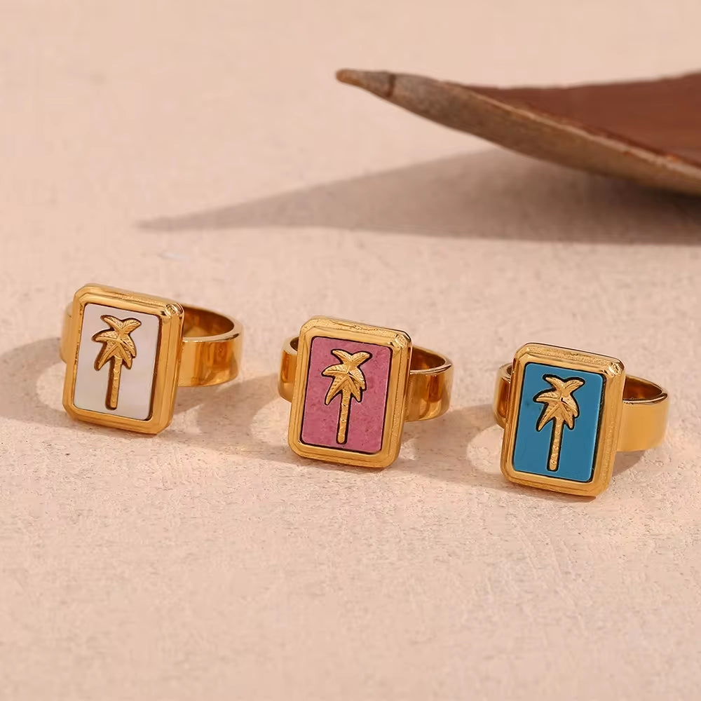 Spring 2024 Fashion Colorful Enamel Coco Pendant Necklace Gold Plated Tarot Necklace Stainless Steel Jewelry