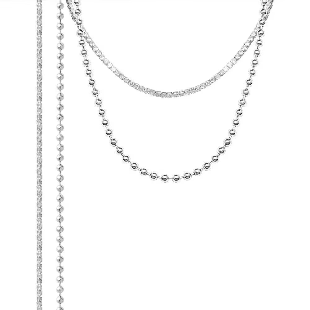 Best Price of Zircon Chain Long Stainless Steel Necklace Chain for Women