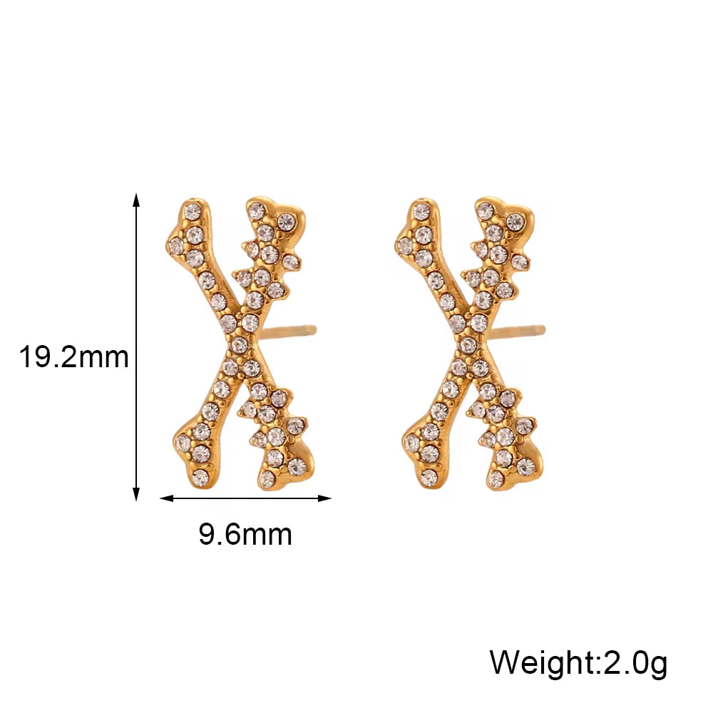 Trendy Earrings Gold Plated Jewelry Set Stainless Steel Fashion Jewelry Earrings Wholesale