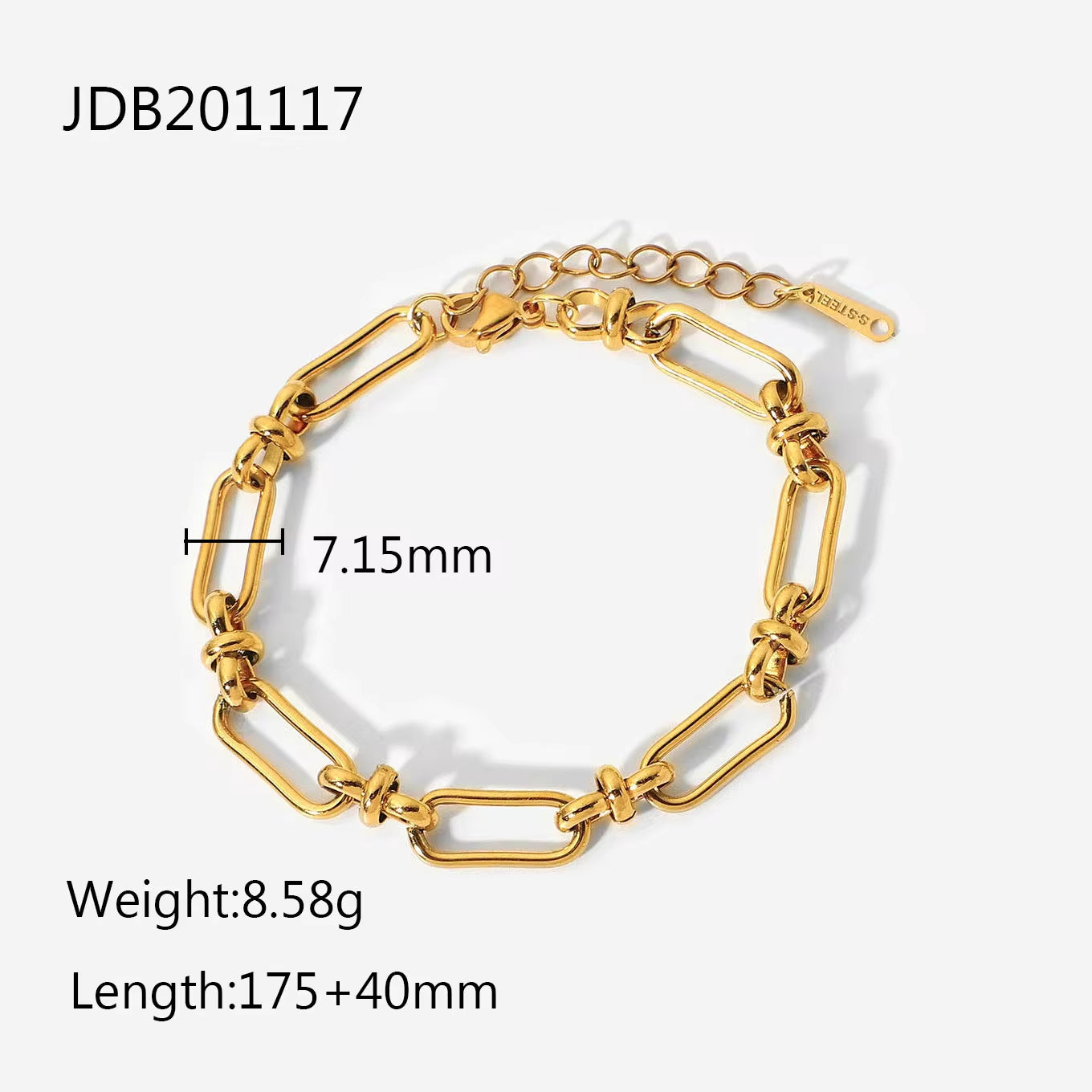 Retro Mesh Belt Titanium Gold Plated Wide Bracelet 18K Gold Plated Stainless Steel Link Chain Bracelet Cuban Chain Bracelets