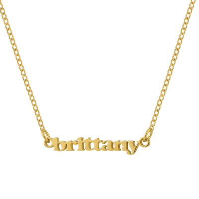 Custom/Personalized Mini Nameplate Necklace