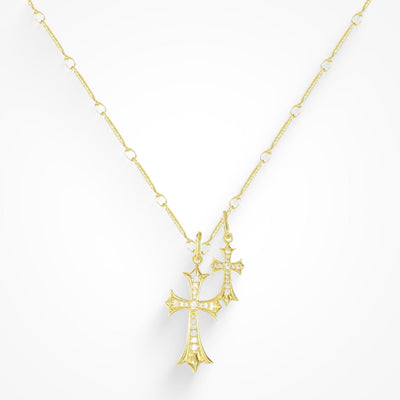 Double Cross Me Necklace