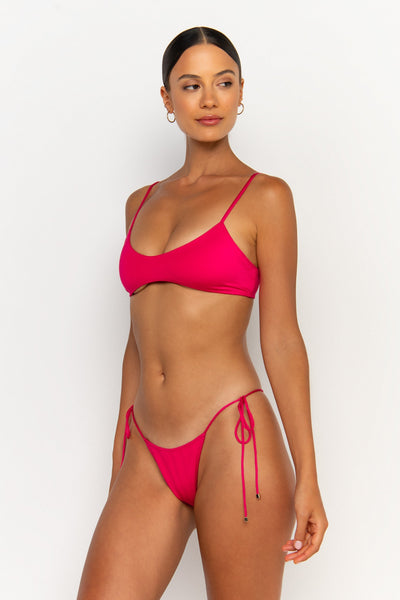 FREYA  Magenta - Tie Side Bikini Bottoms